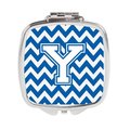 Carolines Treasures Letter Y Chevron Blue and White Compact Mirror, 3 x 0.3 x 2.75 in. CJ1045-YSCM